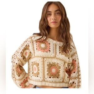 Altar’d crochet sweater in S/M